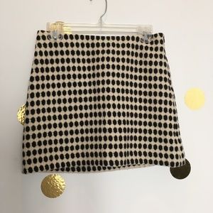 Milly Wool Polka Dot Skirt